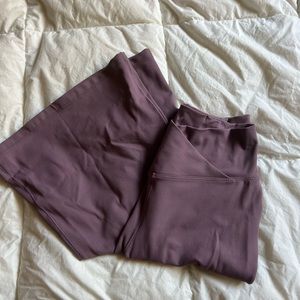 Halara High Waisted Crossover Super Flare yoga pants